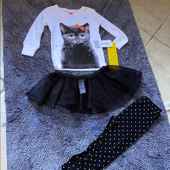 🎃New Carter’s Halloween Tutu Cat Snug Fit PJs - Picture 5 of 5